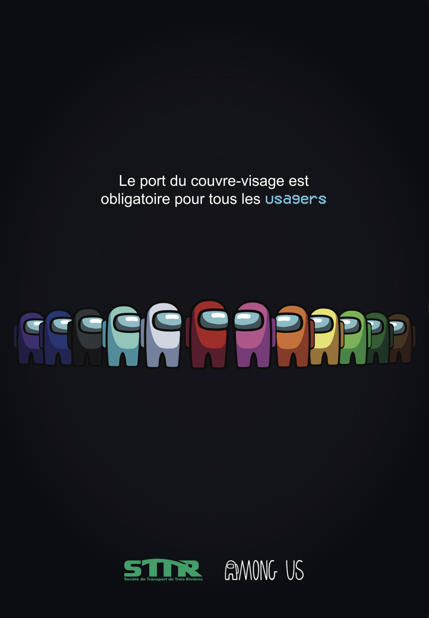 Affiche dans les abribus
Réseaux sociaux